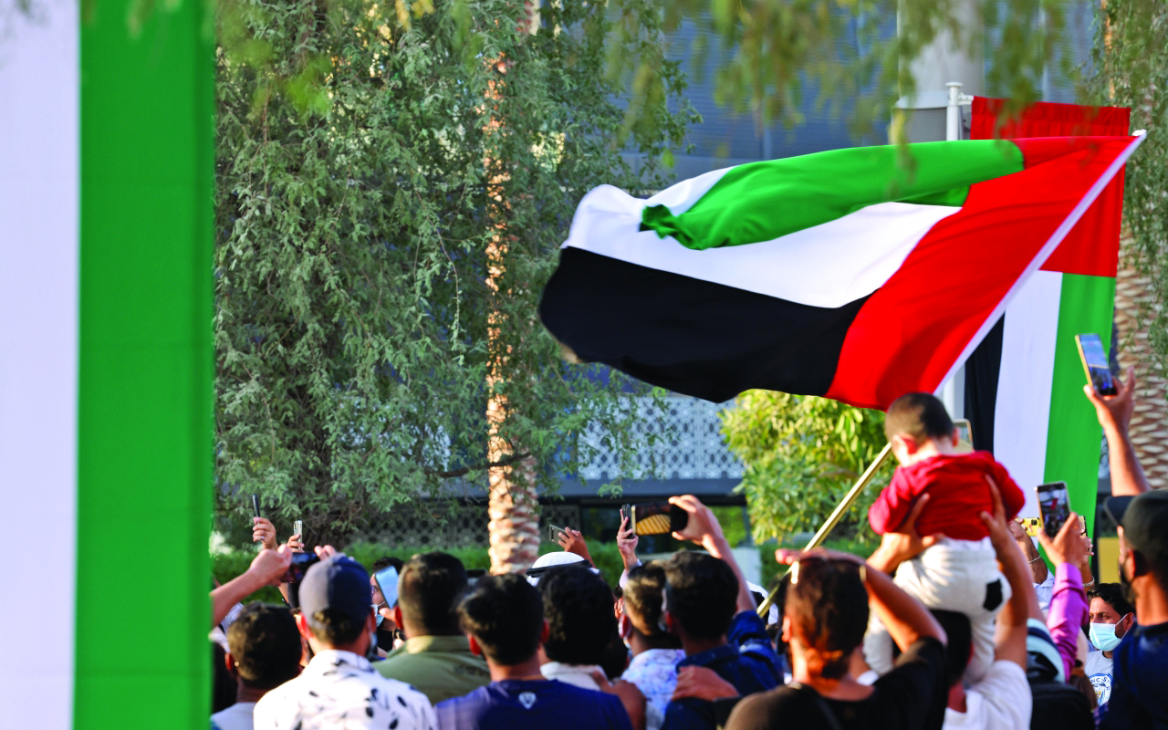 "مواطنون ومقيمون وزوار احتفلوا بعيد الاتحاد الخمسين في إكسبو | تصوير: غلام كاركر"