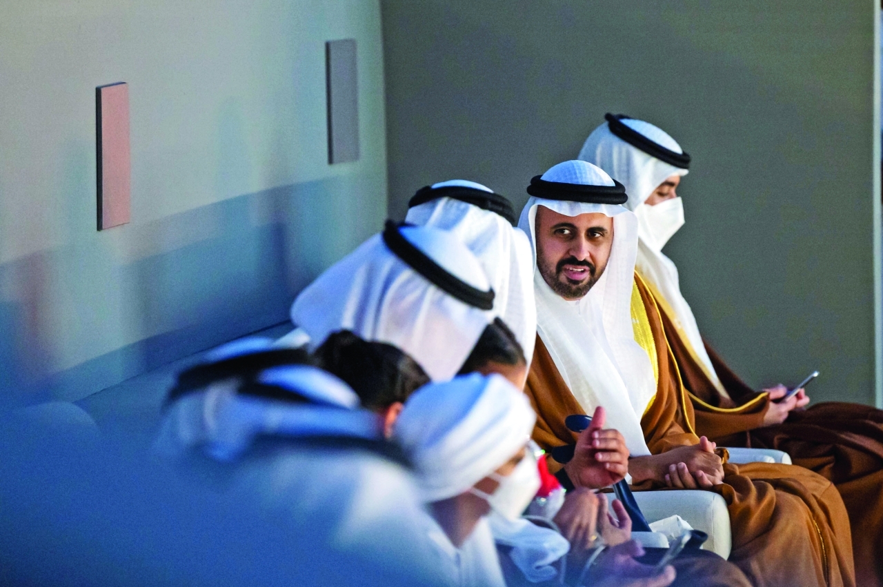 "ذياب بن محمد بن زايد خلال الحفل"