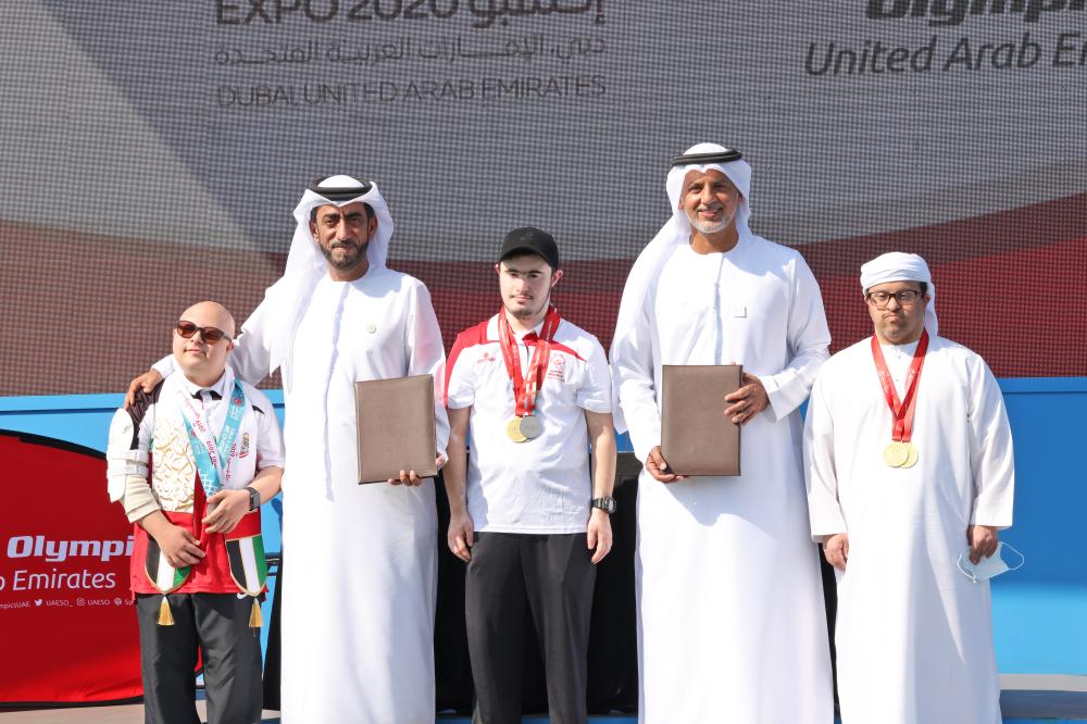 "حفل توقيع الأولمبياد الخاص منصة اللياقة البدنية العالية خلال فعاليات اكسبو 2020 | تصوير غلام كاركر"