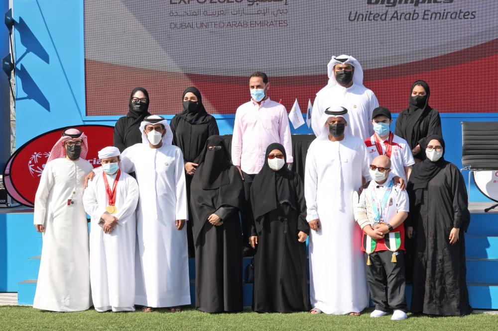 "حفل توقيع الأولمبياد الخاص منصة اللياقة البدنية العالية خلال فعاليات اكسبو 2020 | تصوير غلام كاركر"