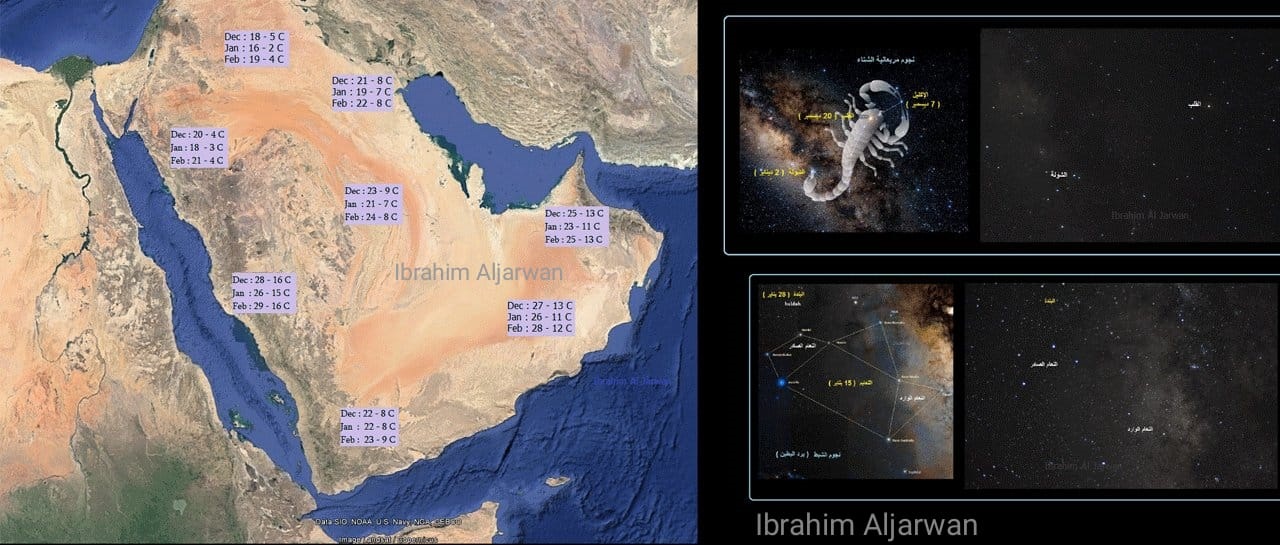 اليوم أول "المربعانية" وبدء توغل شدة البرد في الجزيرة العربية
