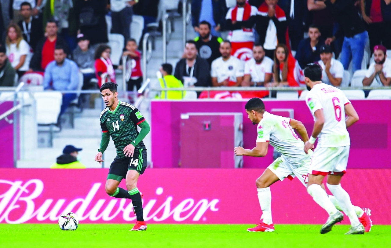 "جانب من مباراة المنتخب وتونس في كأس العرب | البيان"