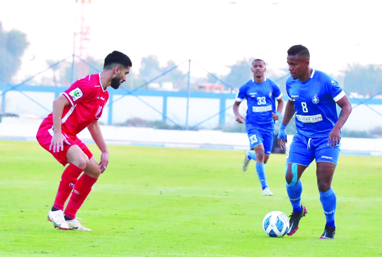 "جانب من مباراة العربي والبطائح | البيان"