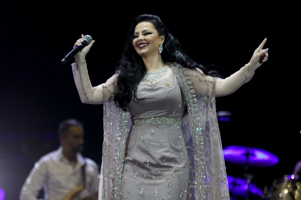"حفل الفنانه الاردنيه ديانا كرزون على مسرح ميلينيوم دبي في اكسبو 2020 دبي ، ديسمبرر 23\n 2021 تصوير سالم خميس"