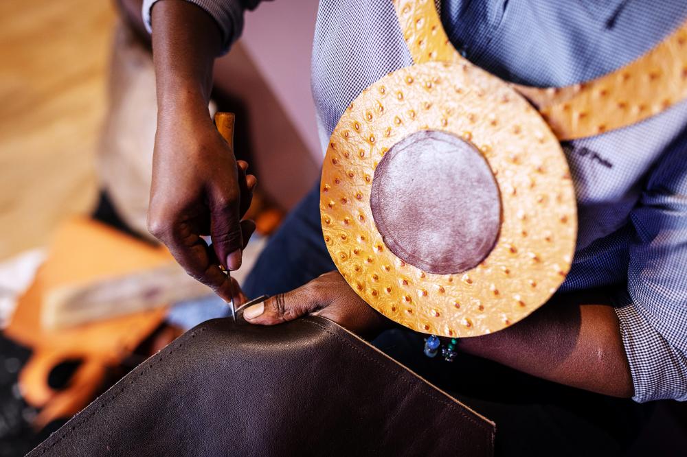 "DUBAI, 23 December 2021. Botswana Arts and Crafts Open Day at Botswana Pavilion, Expo 2020 Dubai. (Photo by Walaa Alshaer/Expo 2020 Dubai)"