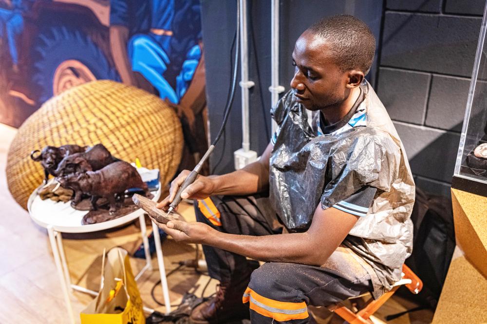 "DUBAI, 23 December 2021. Botswana Arts and Crafts Open Day at Botswana Pavilion, Expo 2020 Dubai. (Photo by Walaa Alshaer/Expo 2020 Dubai)"
