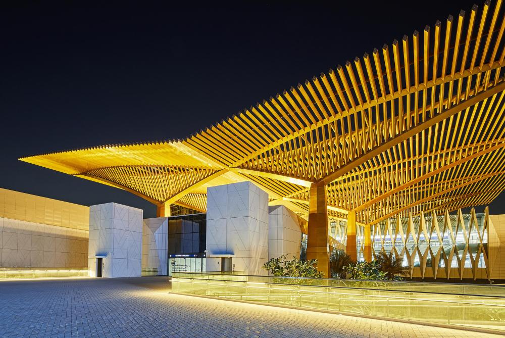 "DUBAI, 03 March 2021. General view of the Dubai Metro Expo 2020 Station, Expo 2020 Dubai. (Photo by Suneesh Sudhakaran/Expo 2020 Dubai)"