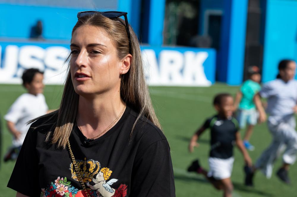 "DUBAI, 30 December 2021. Alexia Putellas, FC Barcelona at Alif - The Mobility Pavilion, Expo 2020 Dubai. (Photo by Christophe Viseux/Expo 2020 Dubai)"