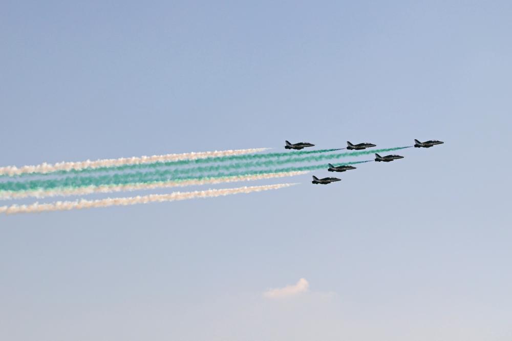 "تصوير بروفة للعرض الطيران يوم السعودي في اكسبو 2020.يناير2022.6.تصوير/ ابراهيم صادق"