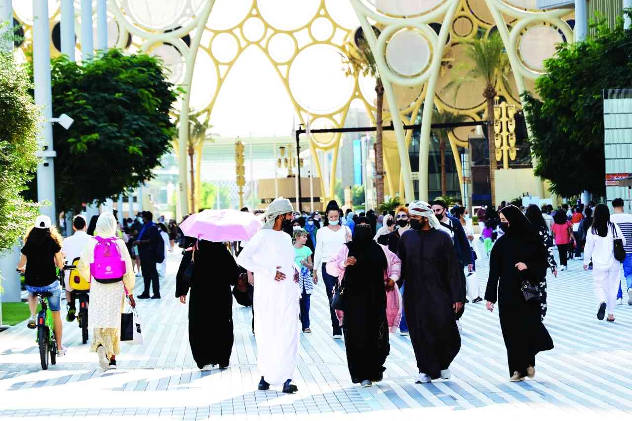 "» توافد الزوار على فعاليات إكسبو 2020 دبي | تصوير: إبراهيم صادق"