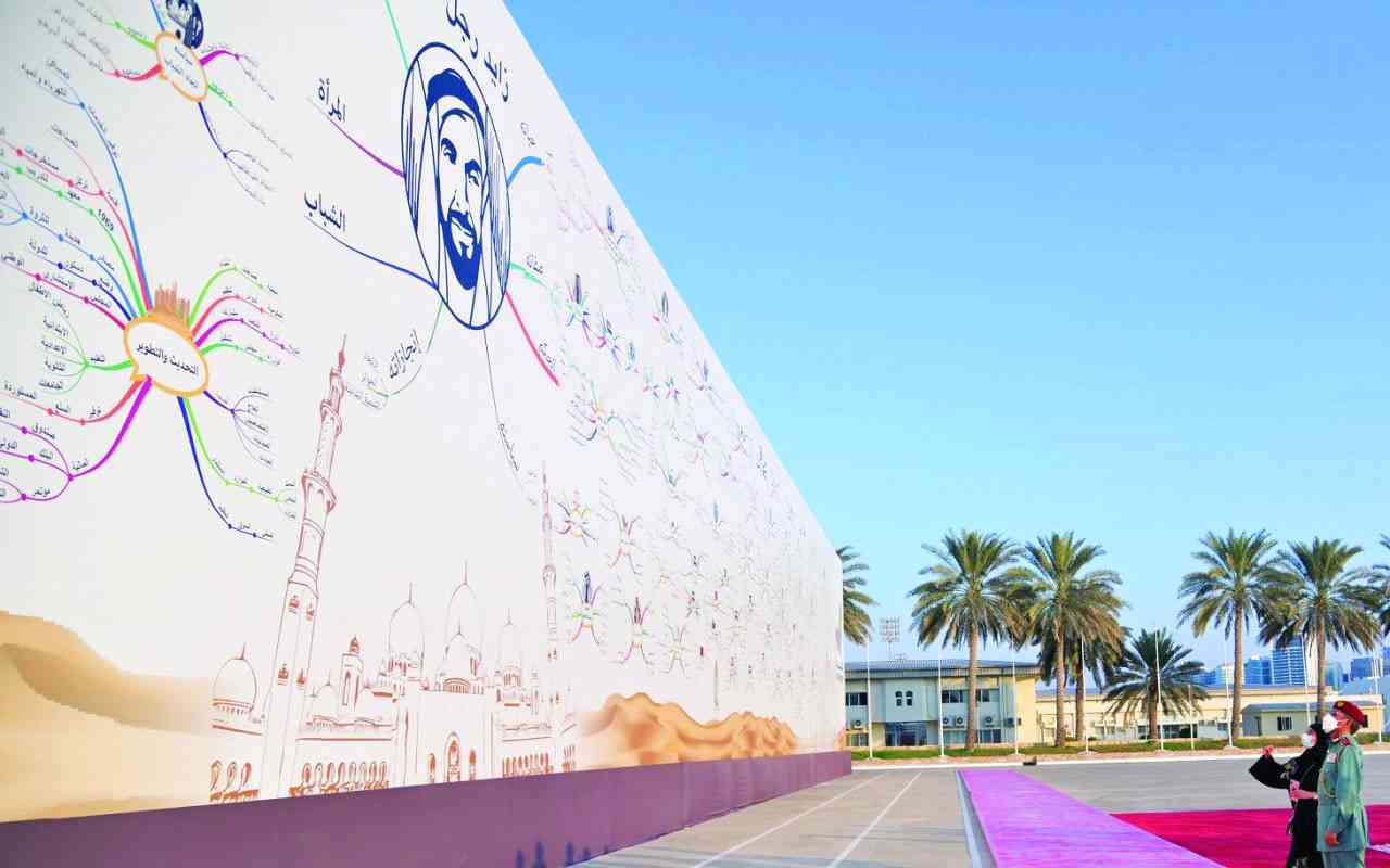 "» «زايد رجل الأمة».. جدارية لوزارة الداخلية تدخل موسوعة غينيس كأكبر خريطة ذهنية بالعالم"