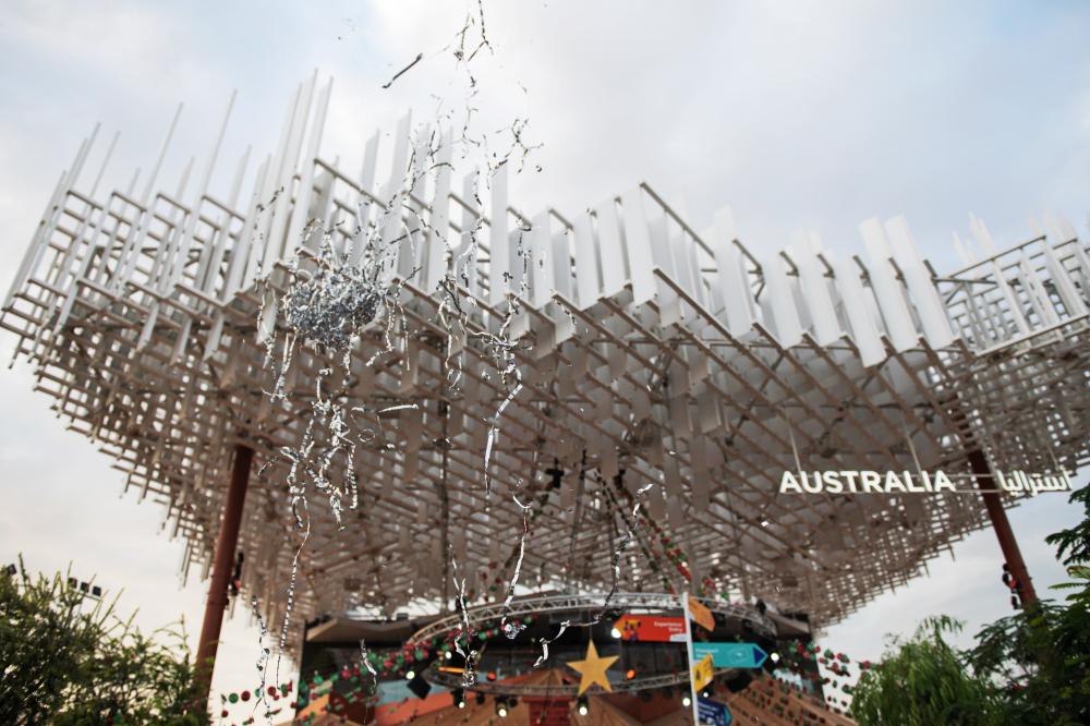 "DUBAI, 31 December 2021. New Year's Eve celebration at the Australia Pavilion, Expo 2020 Dubai. (Photo by Antony Fleyhan/Expo 2020 Dubai)"