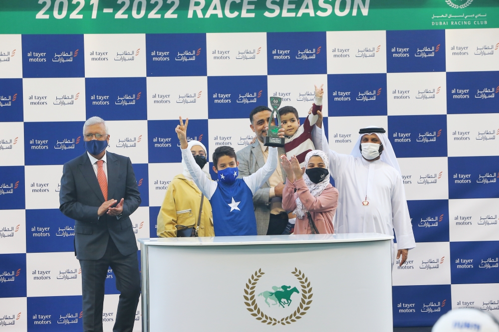 «تهديد» لأحمد بن راشد يتألق في السباق الـ 12 لـ«نادي دبي لسباق الخيل»