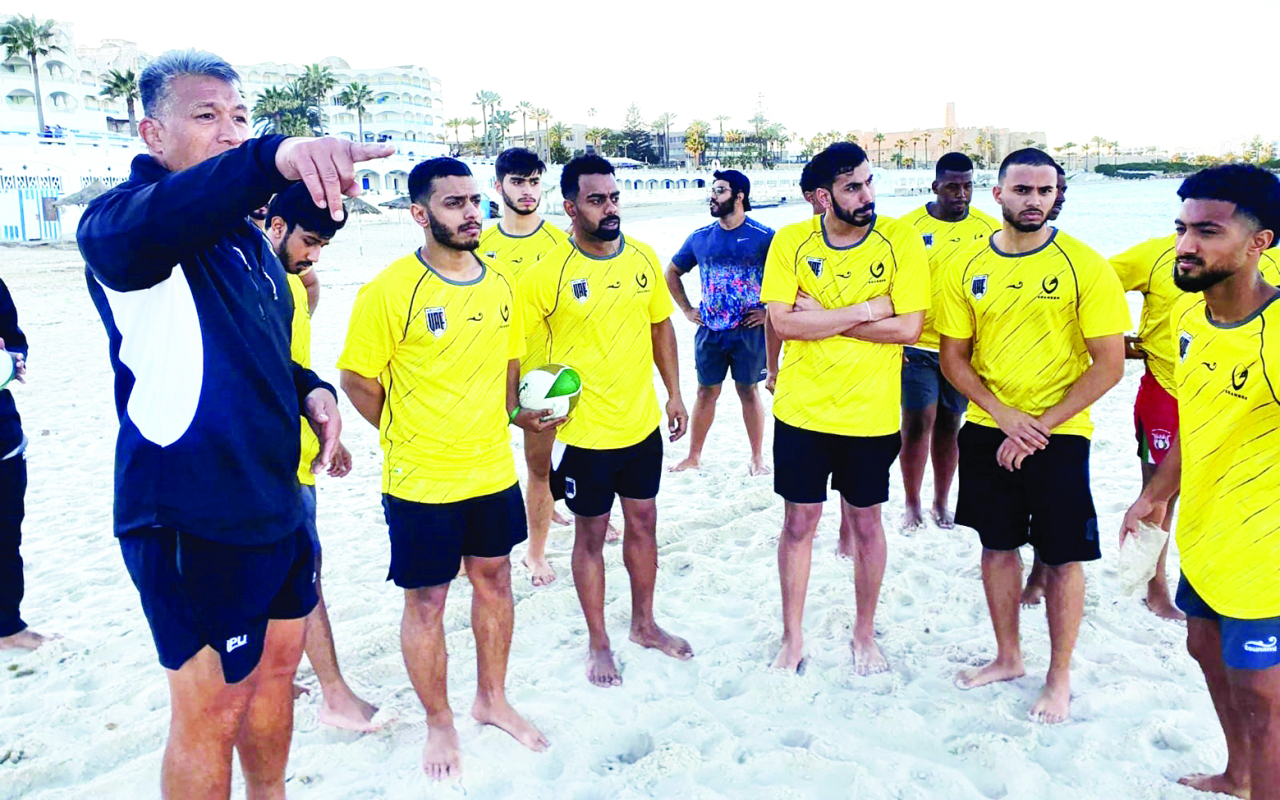 "جانب من مران المنتخب في تونس | البيان"