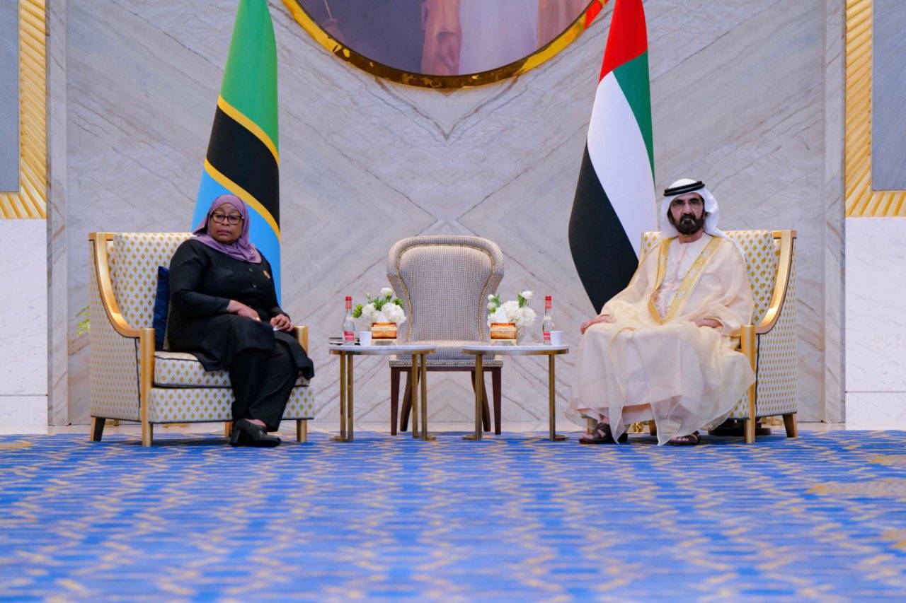 محمد بن راشد يستقبل رئيسة تنزانيا في معرض  إكسبو 2020 دبي