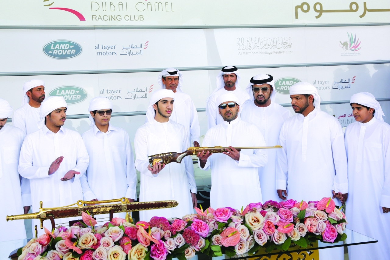 "محمد بن راشد بن محمد خلال مراسم التتويج | تصوير : غلام كاركر"