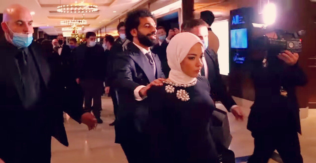 محمد صلاح وزوجته ماجي صادق