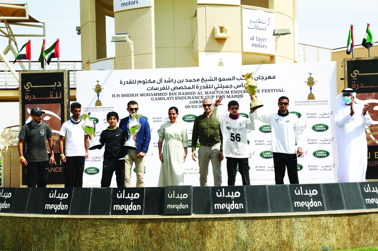 "محمد العظب خلال تتويج الأبطال"