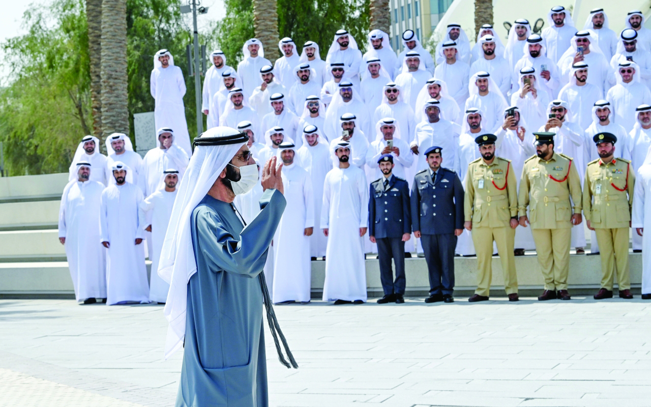 "نائب رئيس الدولة لدى حضوره حفل التكريم"