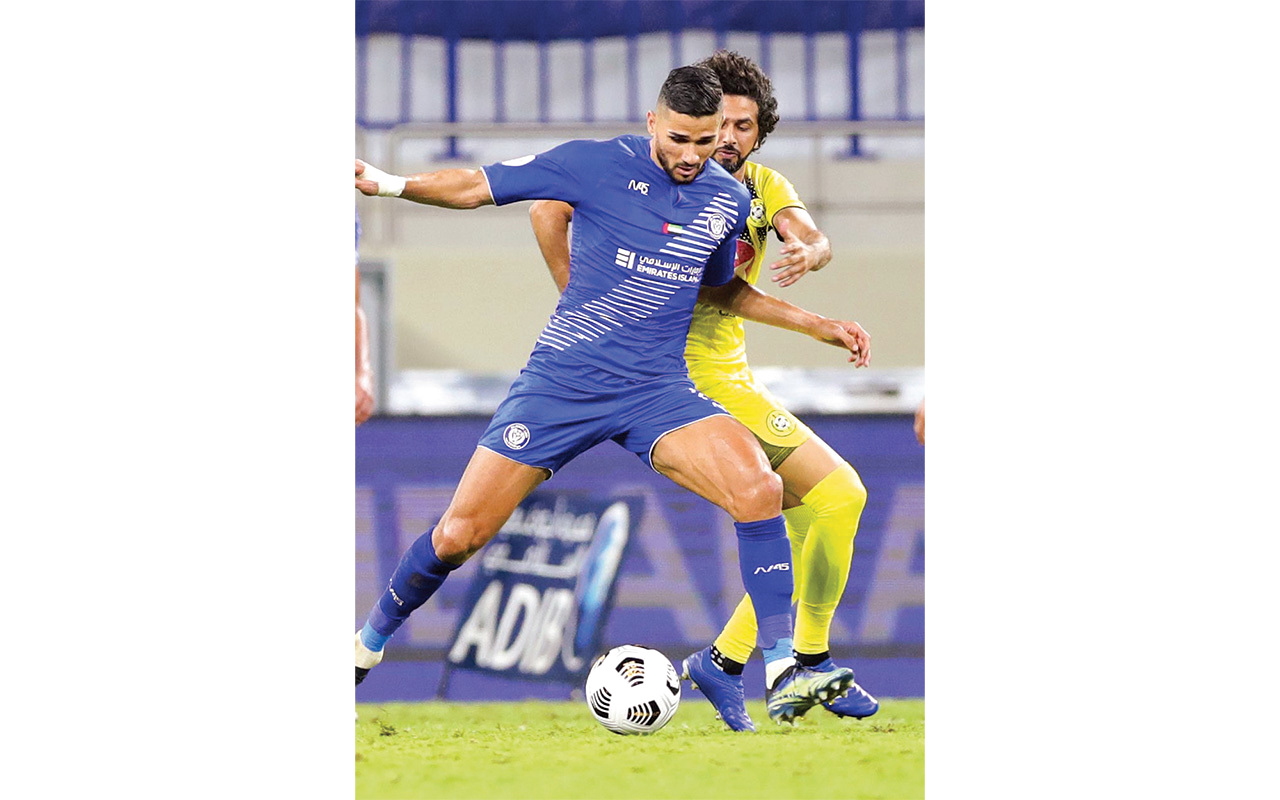 "من مباراة النصر وكلباء بالدور الأول | أرشيفية"