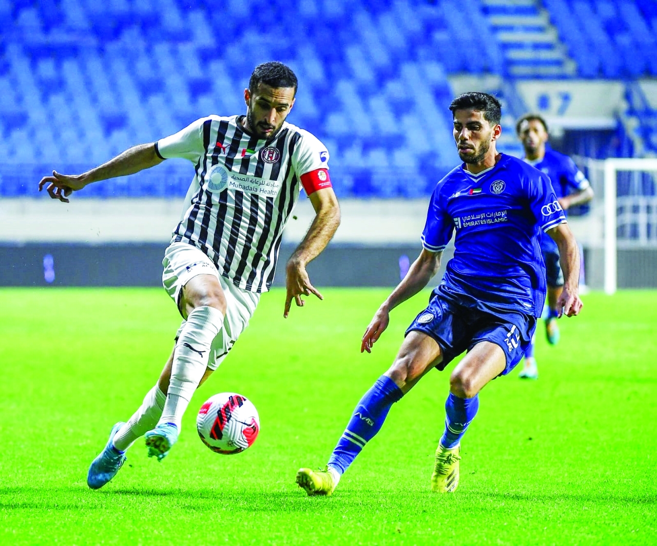 "خلال إحدى مباريات الجزيرة والنصر | أرشيفية"