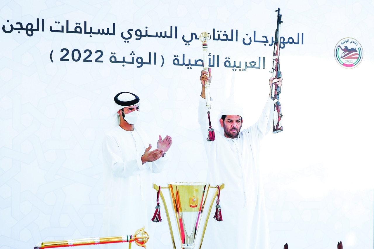 "خليفة بن سلطان خلال مراسم التتويج | تصوير: أحمد بدوان"