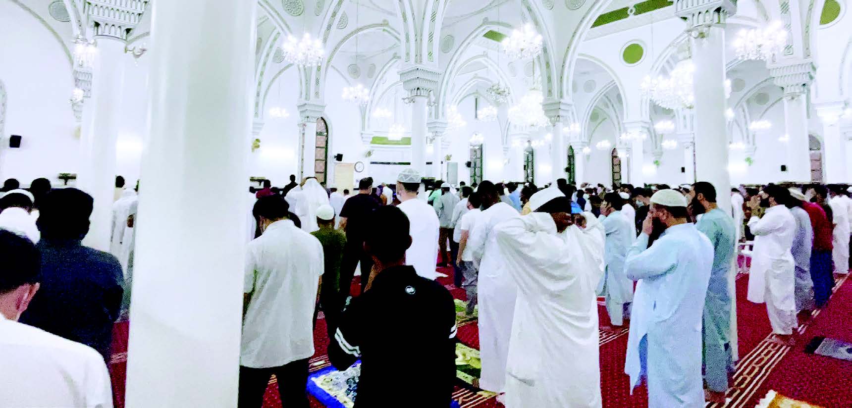 "خلال صلاة الغائب بمسجد راشد بن حميد في عجمان"