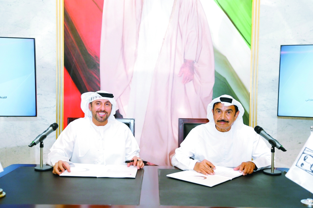 "جانب من مراسم توقيع الاتفاقية | البيان"
