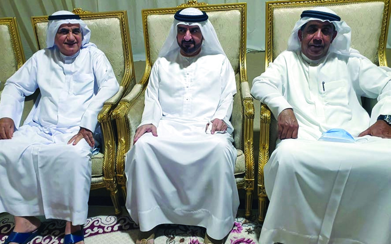 "عبدالله بن سالم خلال تقديم واجب العزاء | وام"