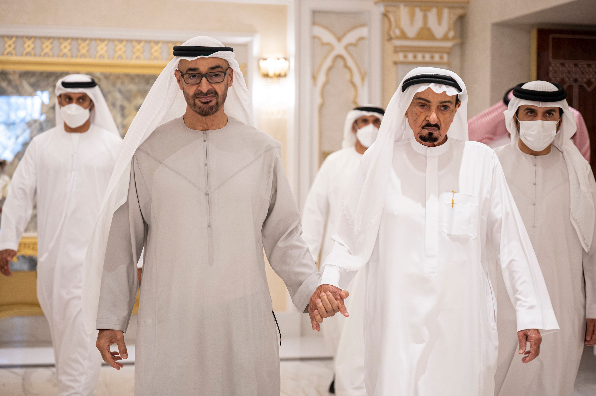 "محمد بن زايد وحميد النعيمي | تصوير: راشد المنصوري وريان كارتر"