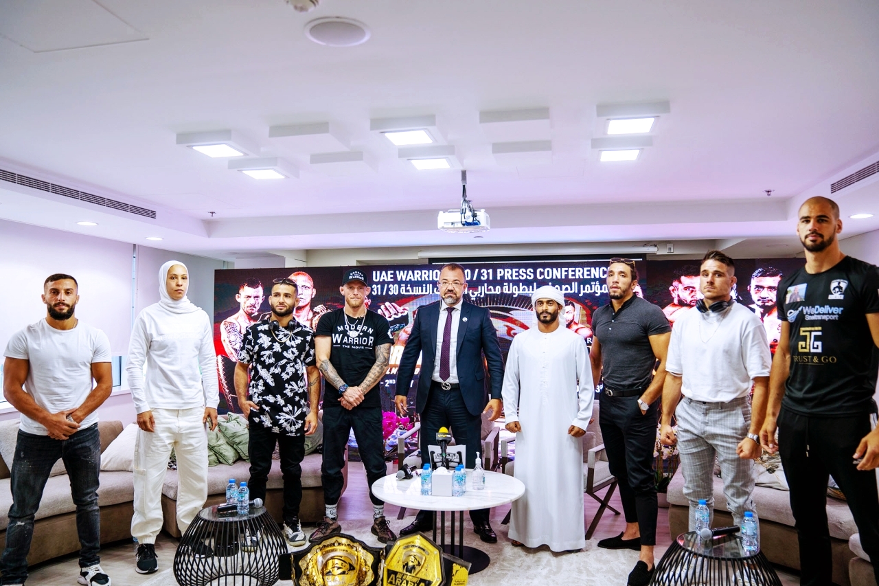 "جانب من المؤتمر الصحافي | البيان"