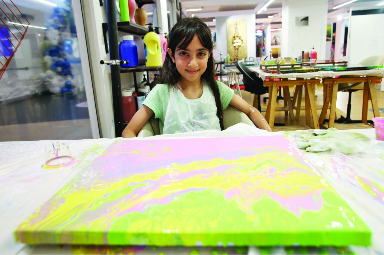 "الاستوديو تحول إلى واحدة من «وجهات دبي» وملاذ للباحثين عن الفنون | تصوير: غلام كاركر"