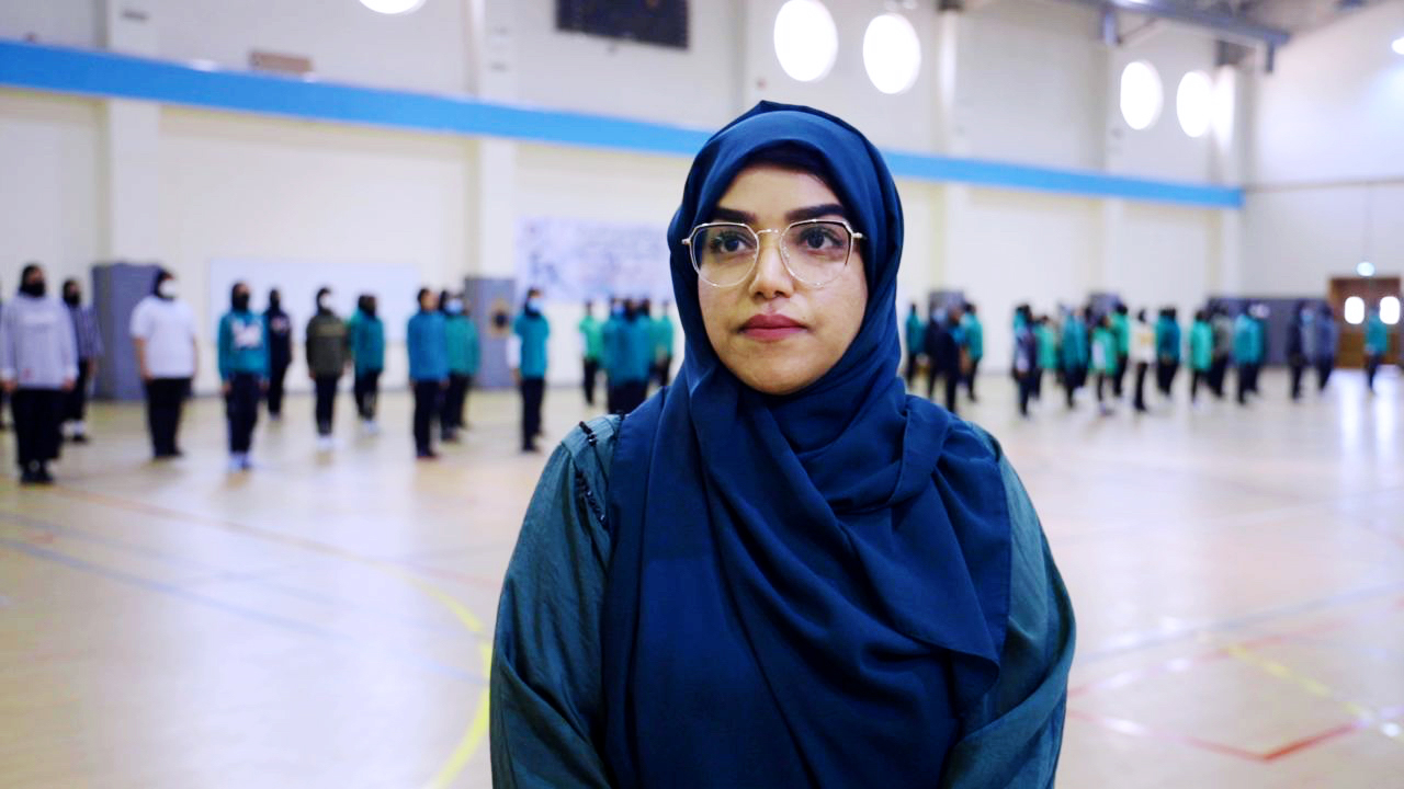 "الرقيب سهير المازمي مشرفة مركز أسماء"