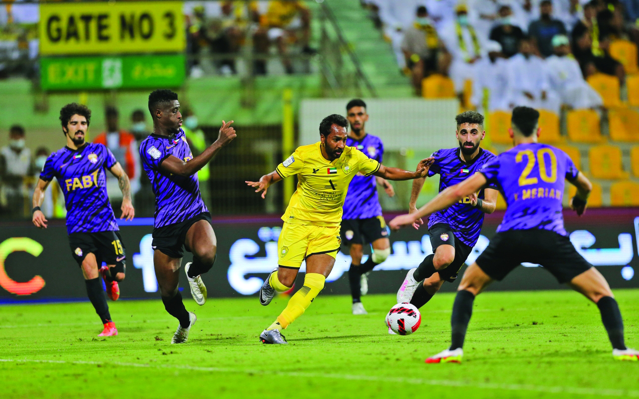 "جانب من إحدى مباريات دوري أدنوك | البيان"