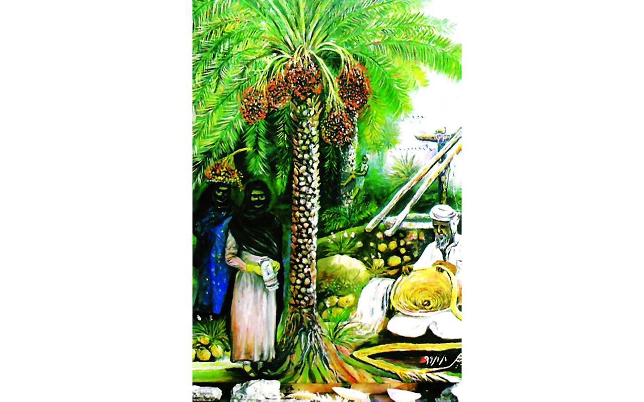 "البيئة الإماراتية حاضرة في لوحات عبد الرحمن زينل"