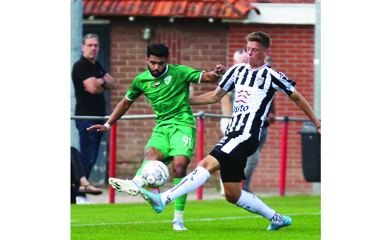 "جانب من إحدى مباريات خورفكان في معسكر هولندا | البيان"