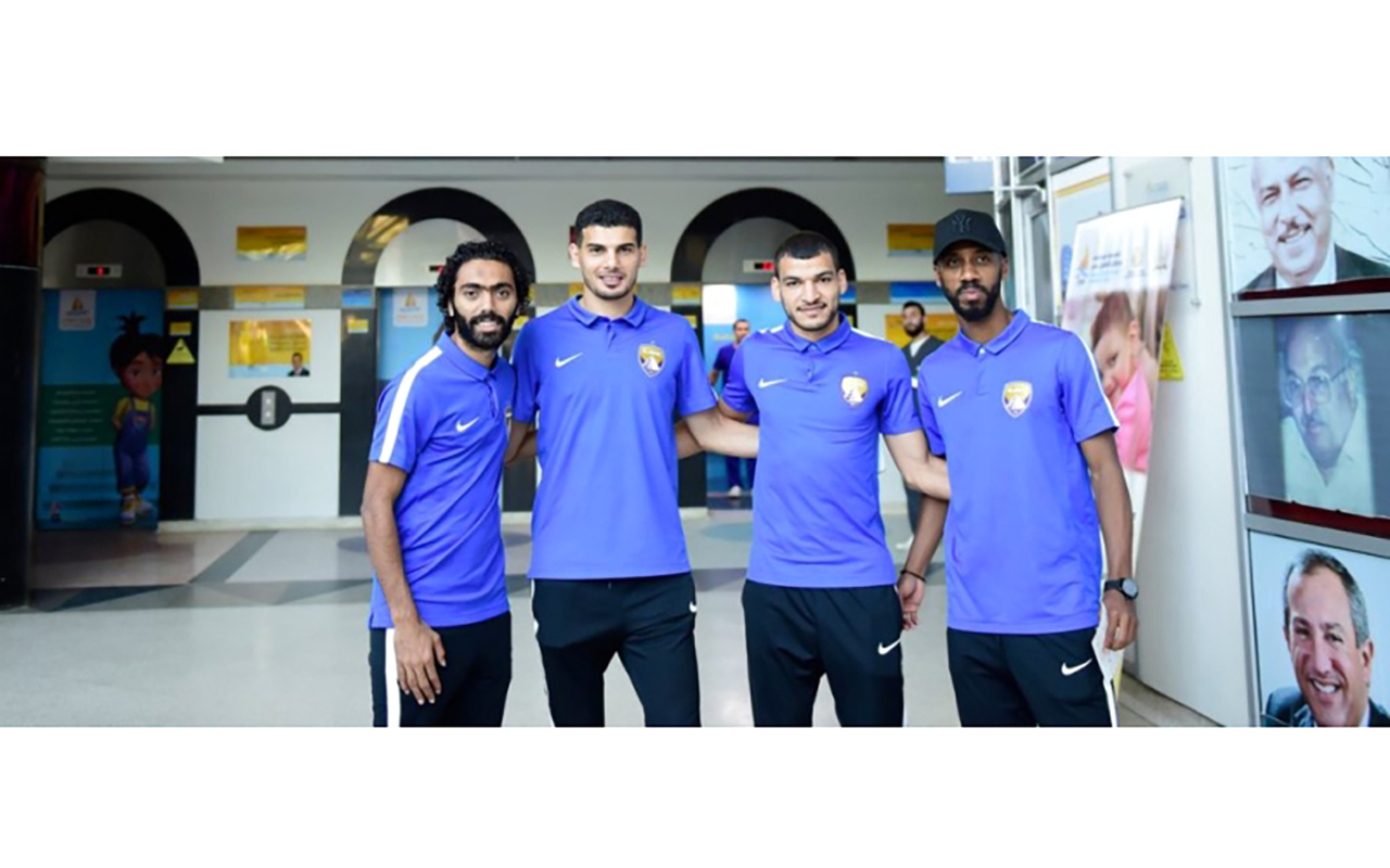 "خلال زيارة «البنفسجي » لمستشفى «سرطان الأطفال » في مصر عام 2018 | أرشيفية"