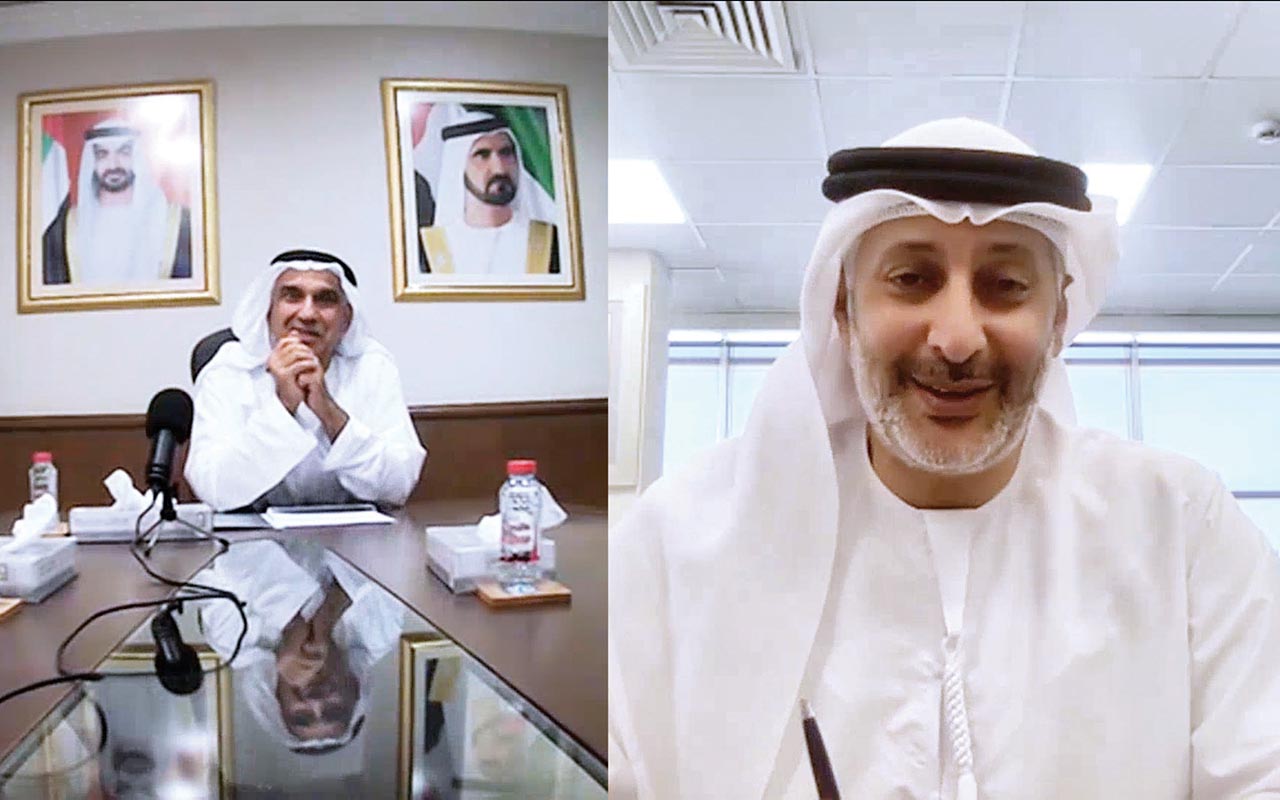 "جانب من الاجتماع «عن بعد» | البيان"