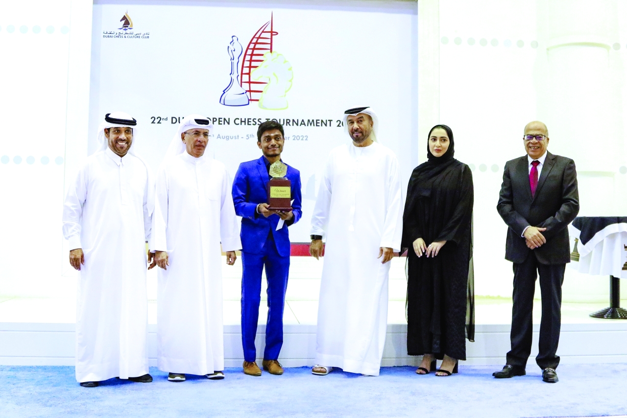 الهندي شيتامبارام بطل «دبي المفتوحة للشطرنج»
