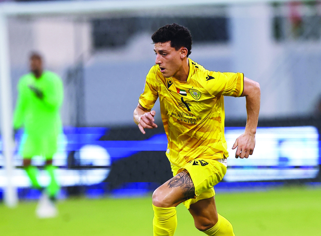 "شنكالاي خلال مشاركته مع الوصل أمام البطائح | البيان"