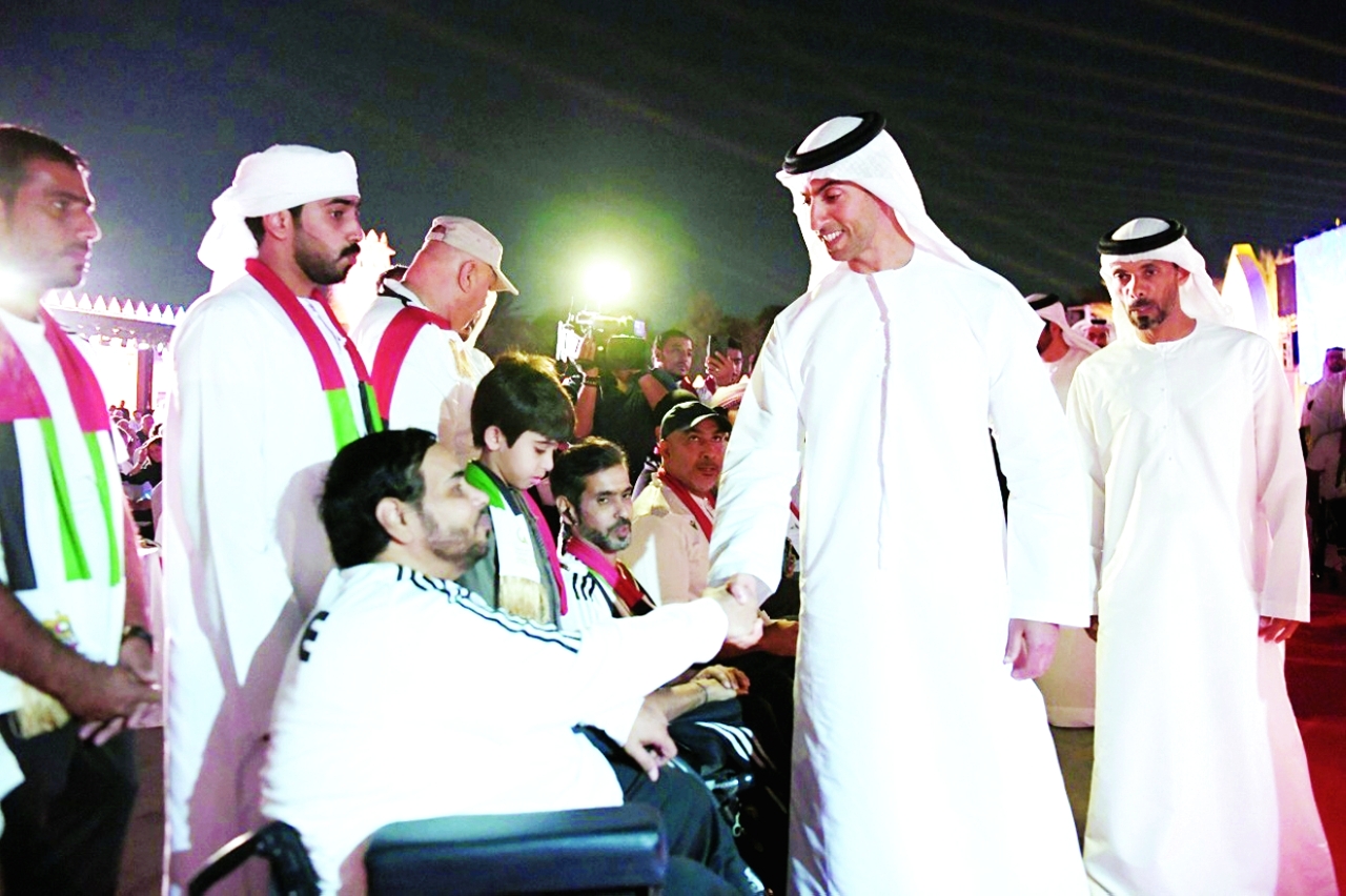 خالد بن زايد يشهد افتتاح مونديال الرماية البارالمبية