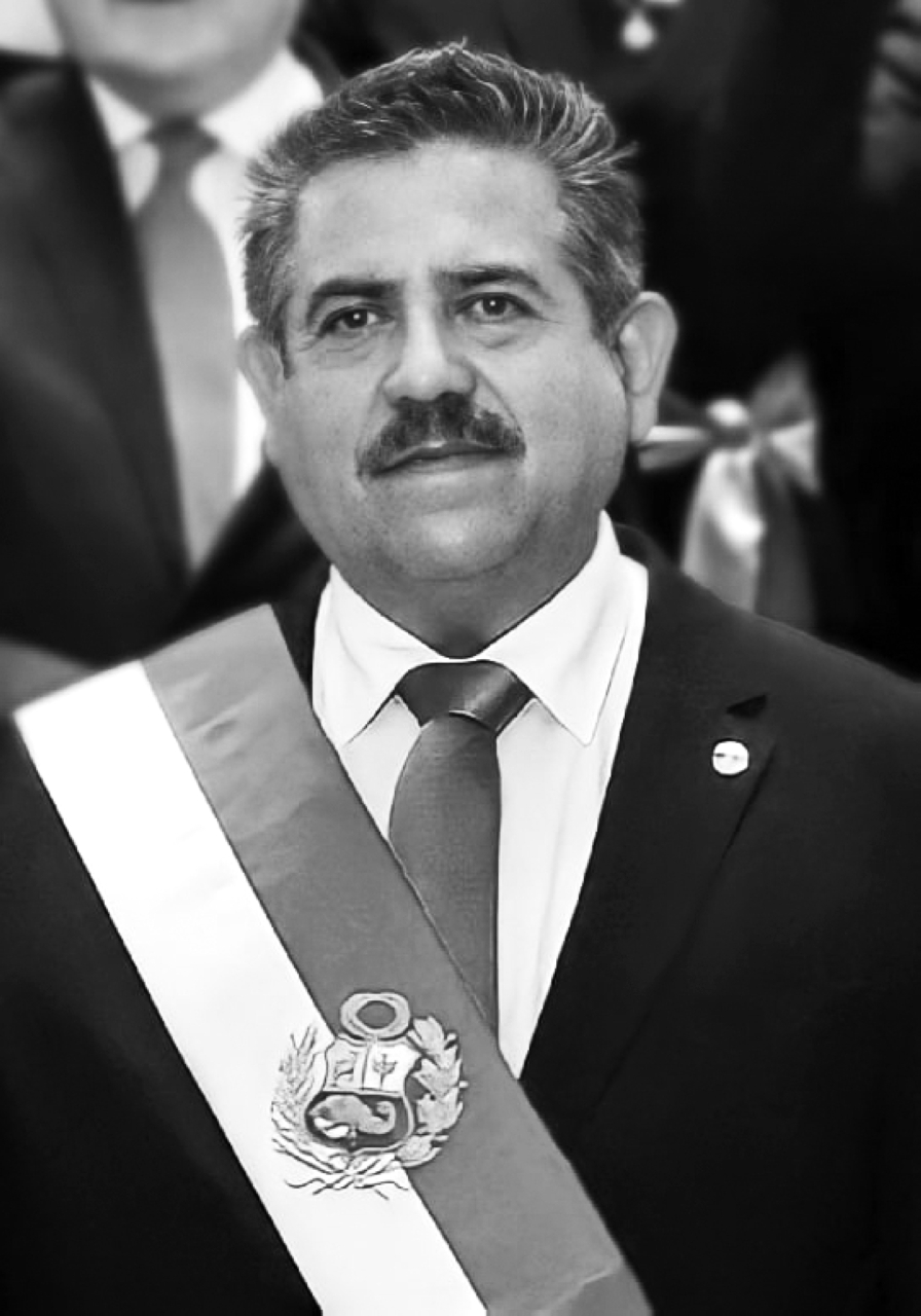 "2020 الرئيس المؤقت لبيرو مانويل ميرينو يستقيل بعد احتجاجات واسعة أعقبت عزل الرئيس مارتن فيزكارا."