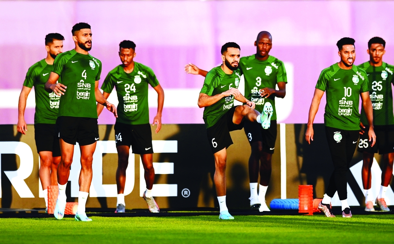 "الأخضر السعودي جاهز للقاء | أ ف ب"