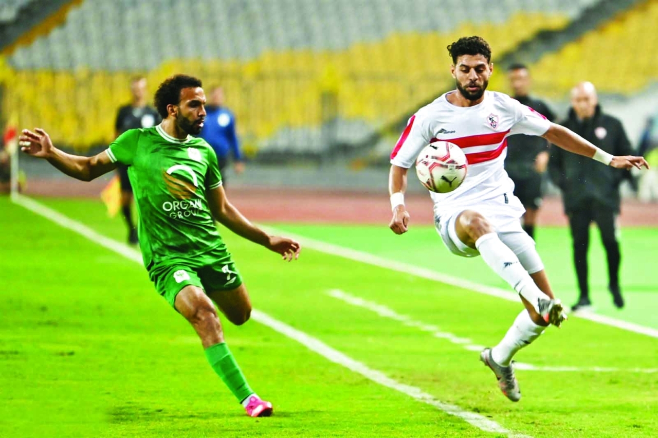 "جانب من لقاء الزمالك والمصري | البيان"
