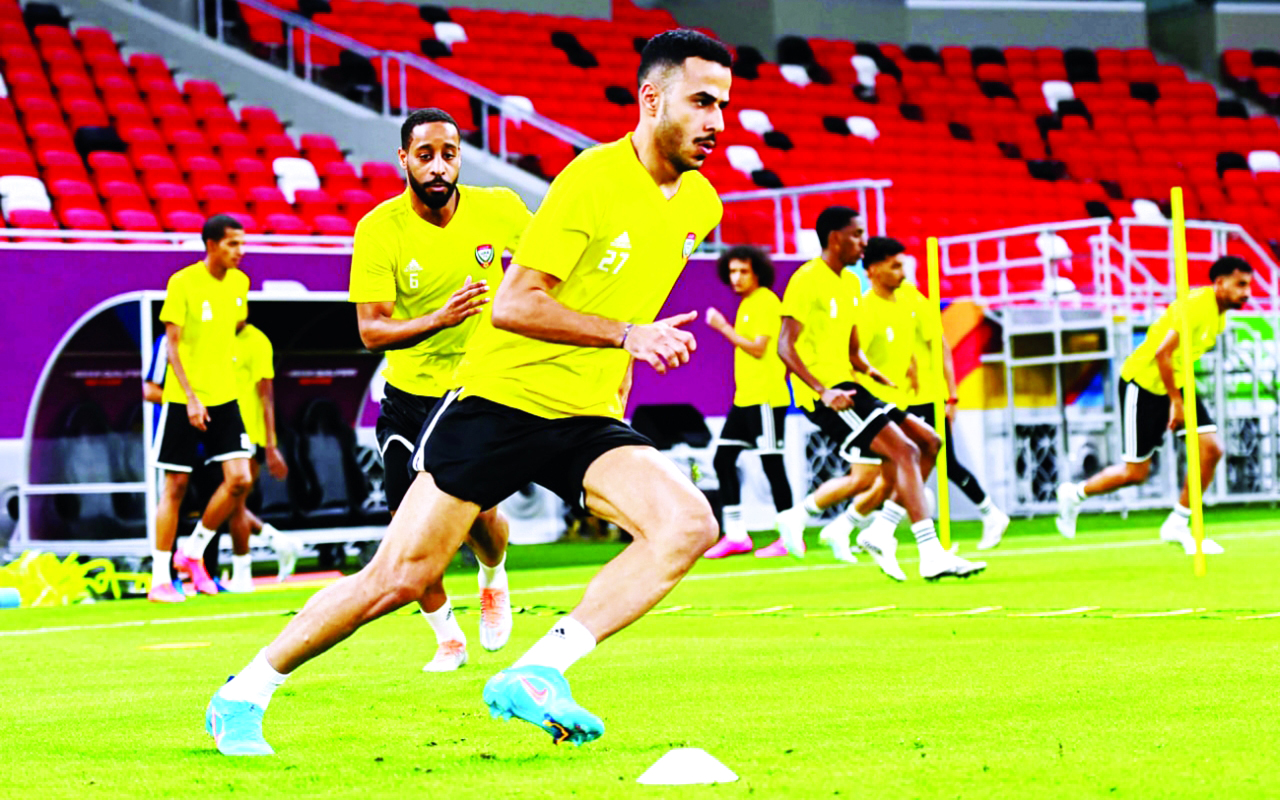 "جانب من تدريبات سابقة للاعبي منتخب الإمارات | البيان"