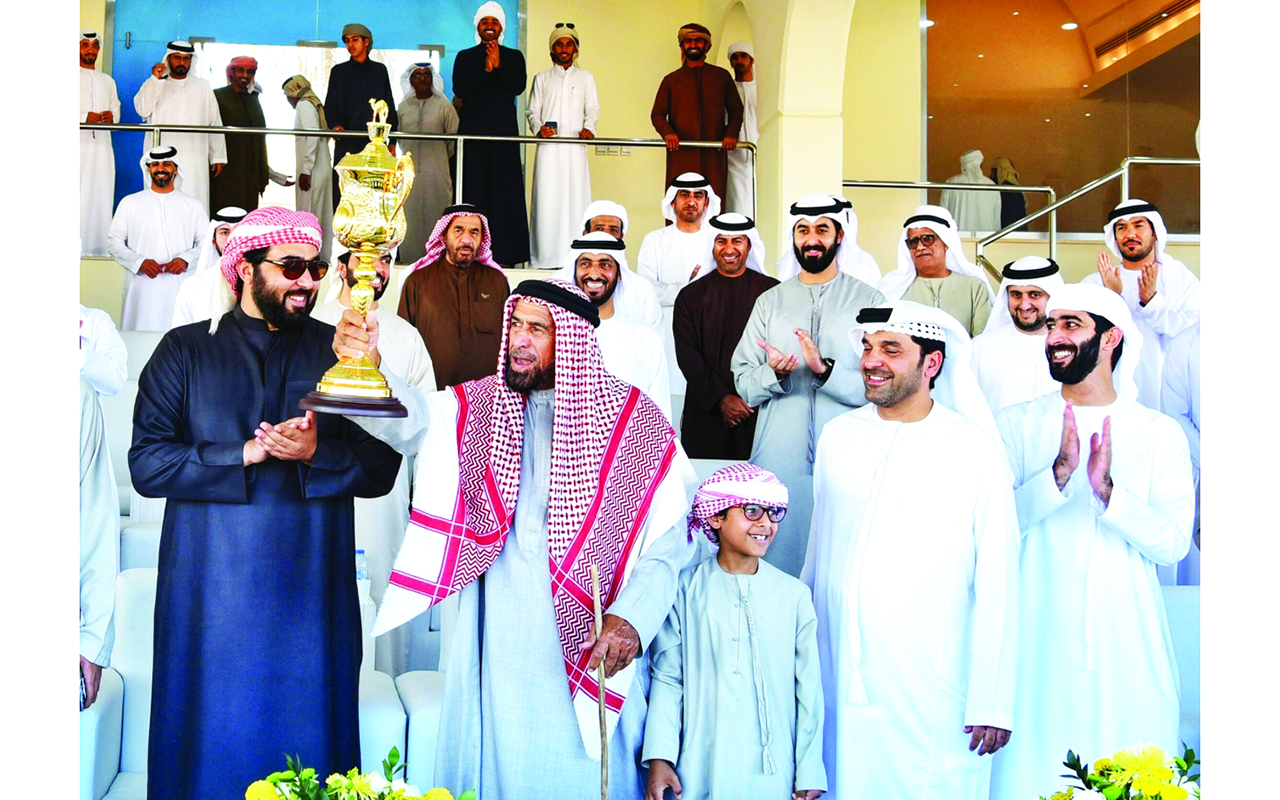 "ولي عهد أم القيوين خلال مراسم التتويج | وام"