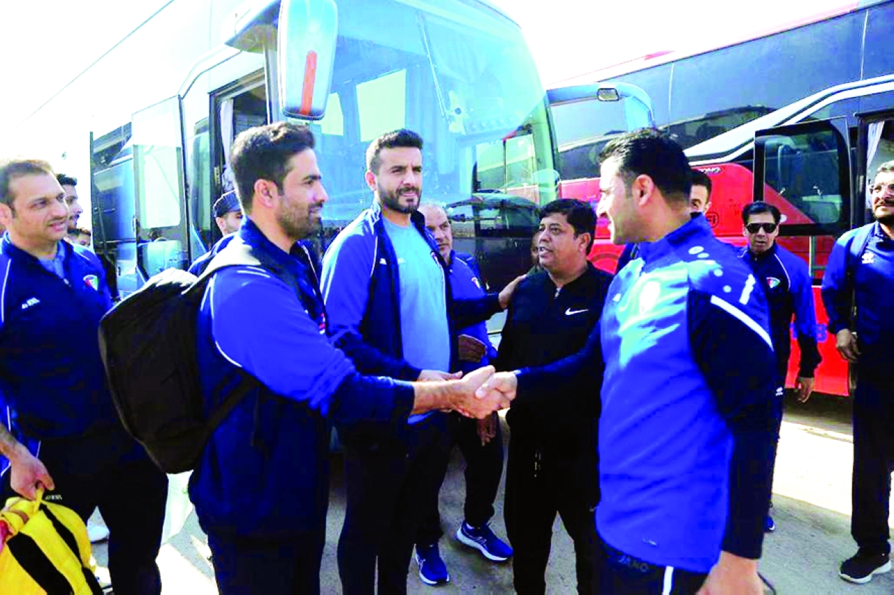 "وصول المنتخب الكويتي للبصرة | البيان"