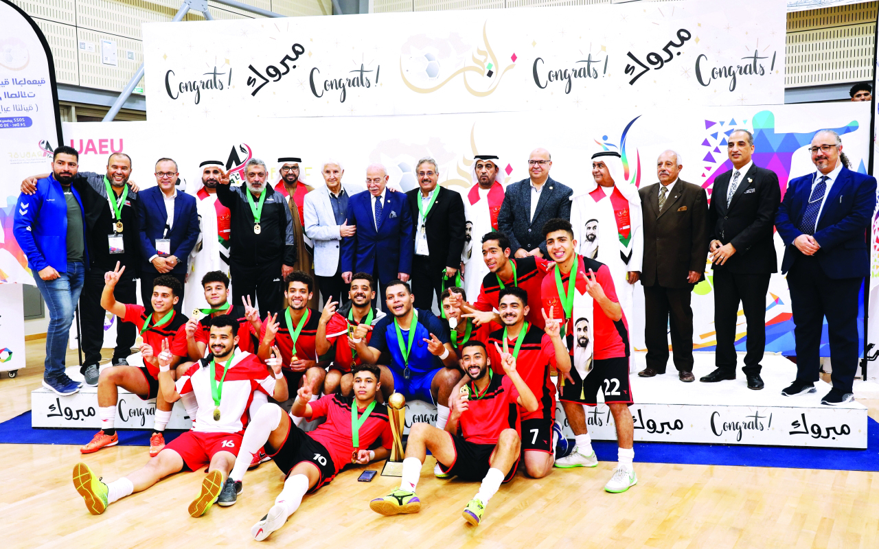 "جانب من تتويج المنتخب المصري البطل | البيان"