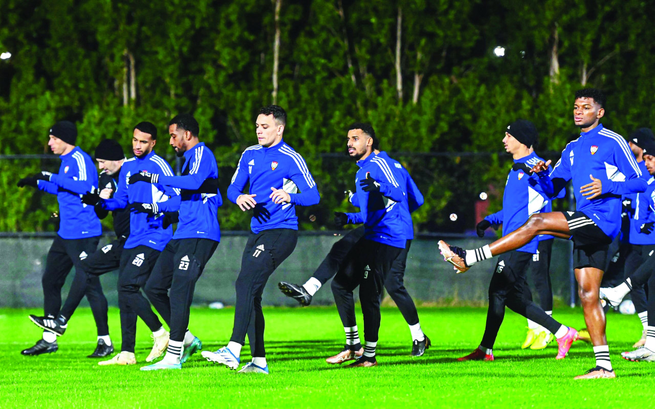 "منتخب الإمارات يكمل استعداداته لمواجهة البحرين غداً | البيان"