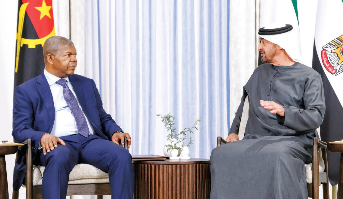 "رئيس الدولة ورئيس أنغولا خلال المباحثات | وام"